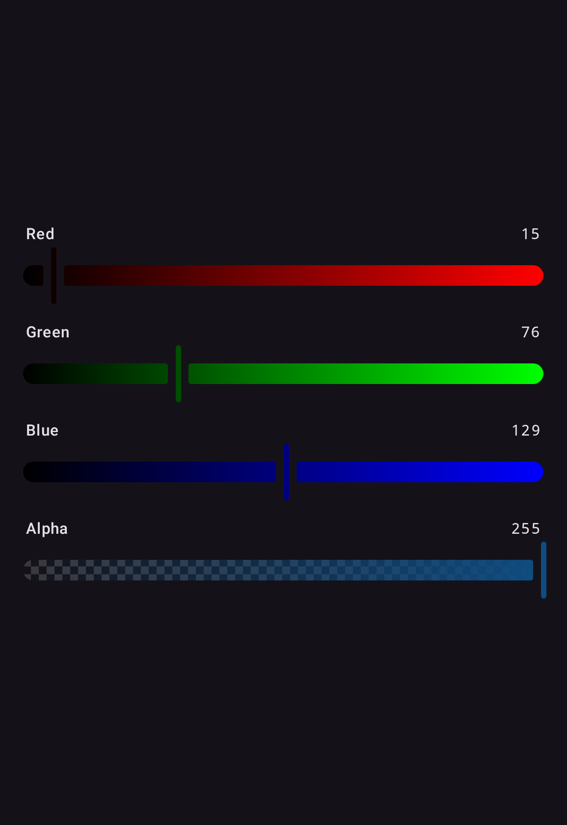RGB independent